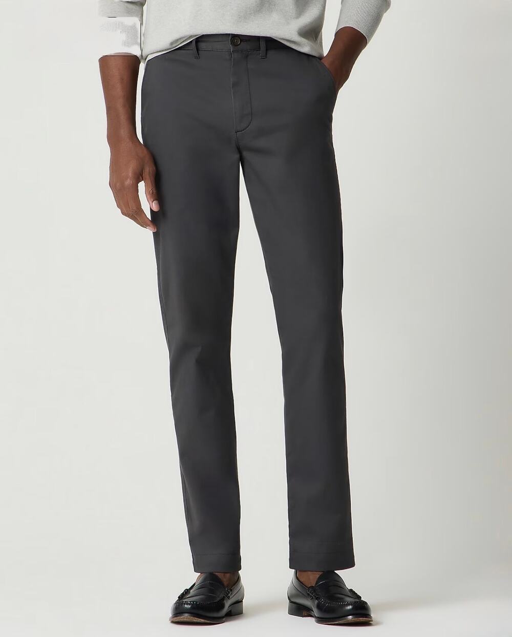 J.Crew Factory Men's Straight Fit Original Chino Pant Onyx Grey Size 30x32 NWOT